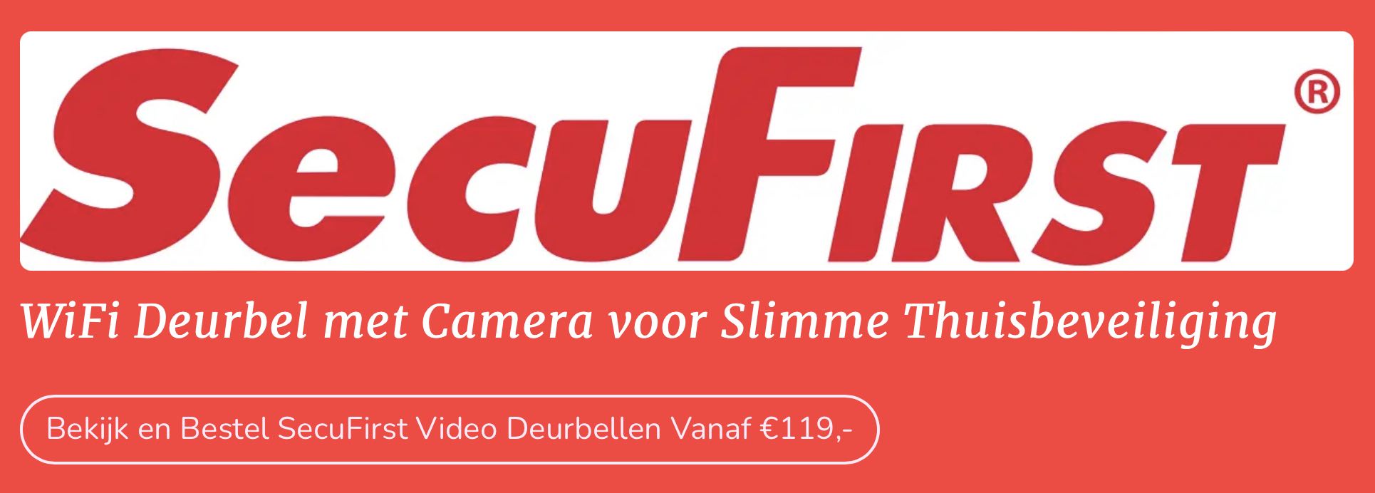 SecuFirst DID701B Wifi Deurbel met Camera